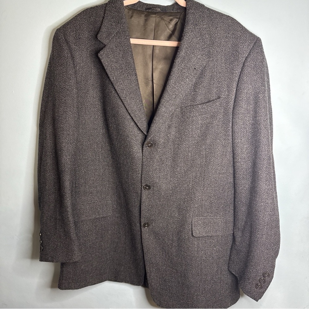 Hart Schaffner Marx For Dillards Mens Gray Tweed Sport Coat, Size 46/48